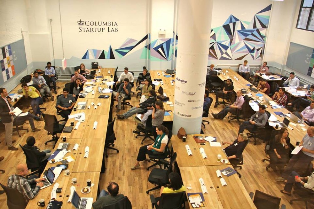The Columbia Startup Lab co-working floor in New York